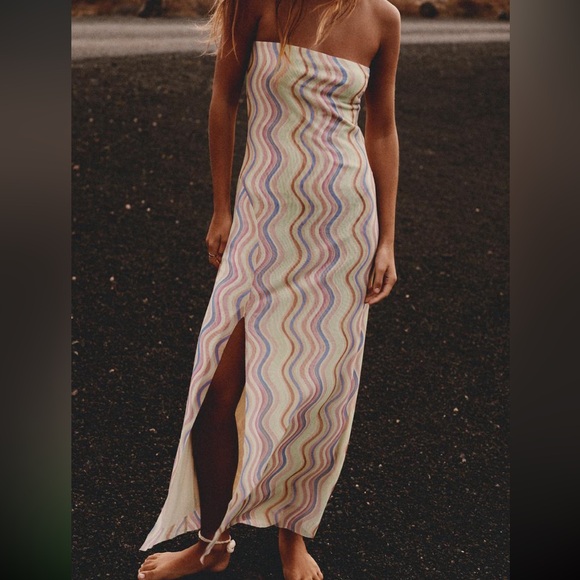 ZARA STRAPLESS TULLE DRESS - Picture 3 of 10